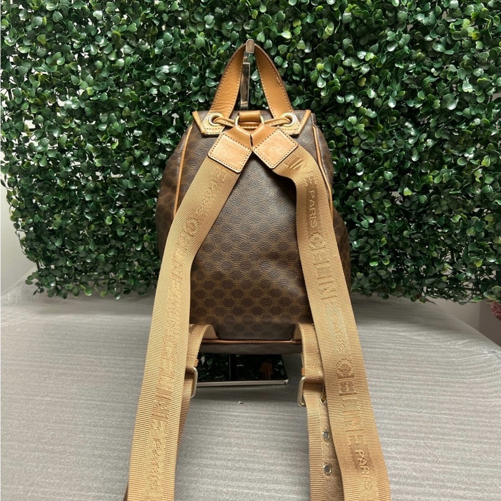 Celine Tan and Brown Backpack with Luxurious Design (SMALL) - Picture 2 of 13